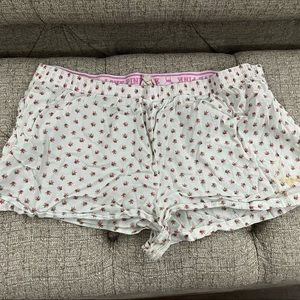 Pink Victoria Secret UCF Knights Rose Sleep Shorts Sz Lg
